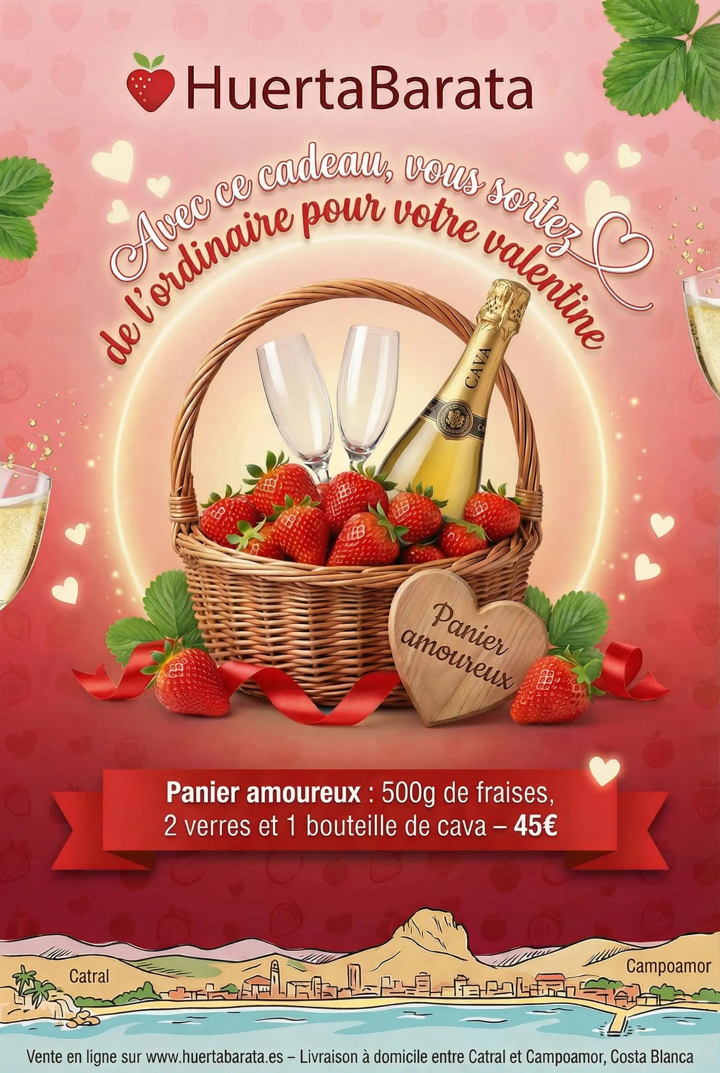 Panier Amoureux Spécial Saint-Valentin